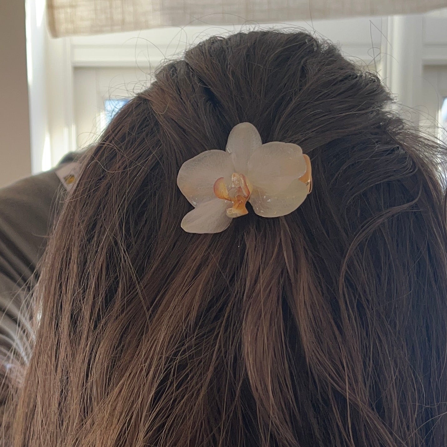 ORKIDÉ hårspenne - ekte tørket blomst