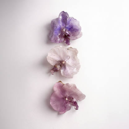 FANTASI ORKIDÉ hårspenne - ekte tørket blomst