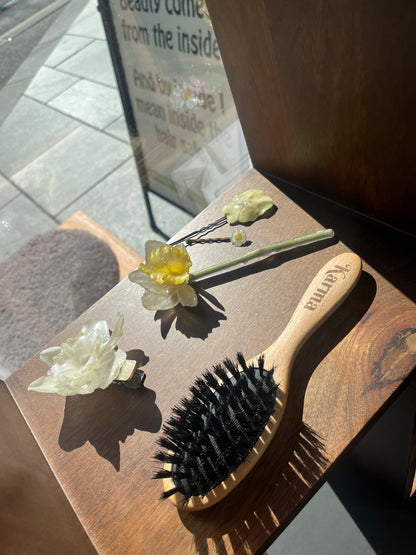 PINSELILJE hårpynt - ekte tørket blomst, hårnål eller hårspenne