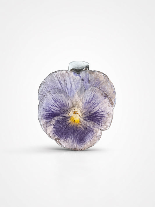 STEMOR BLOMST hårspenne - ekte tørket blomst - krokodilleklemme
