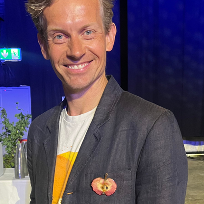 POMMELIER brosje - ekte tørket eple, med eller uten gravert tekst