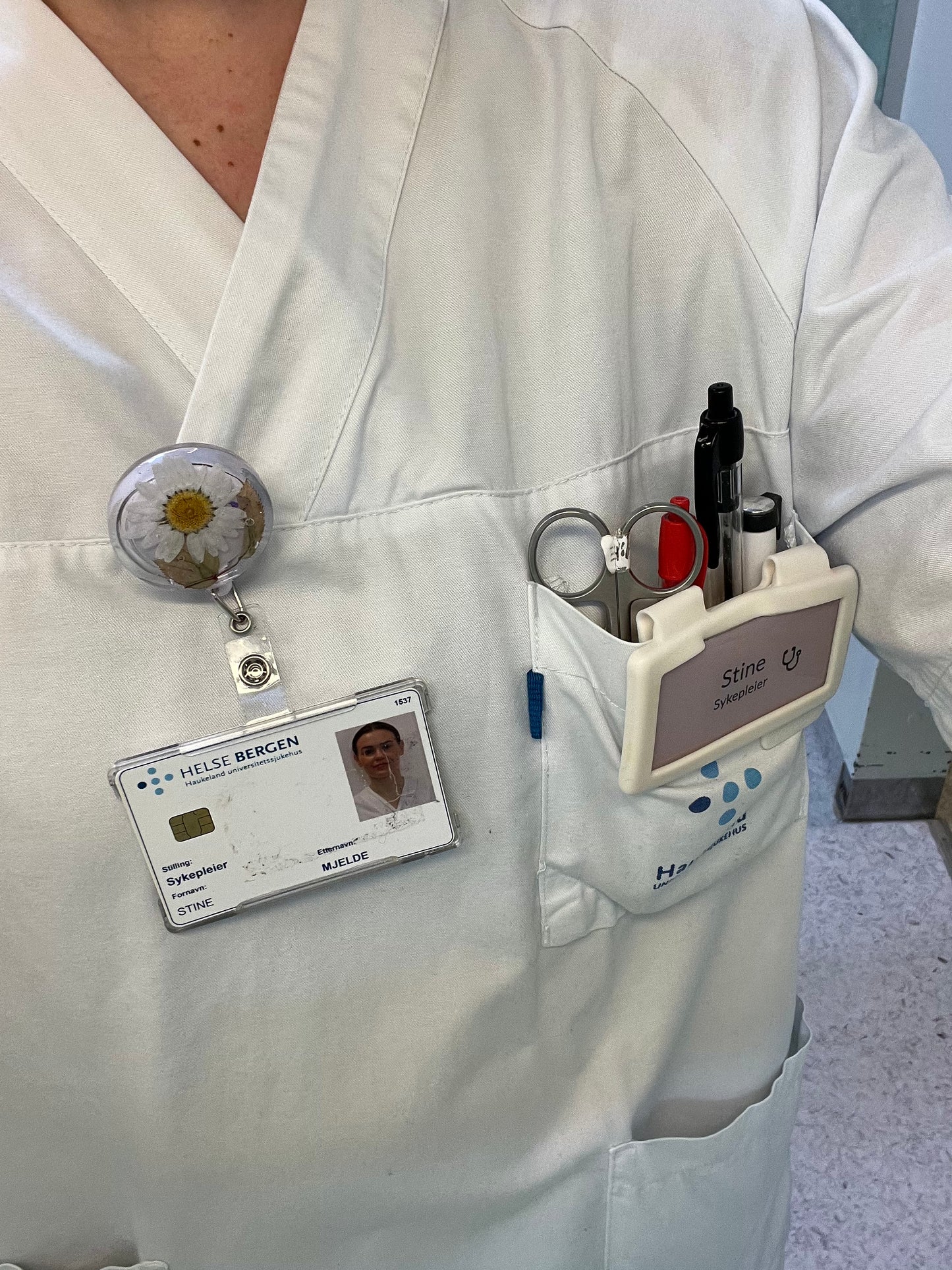 KNASK ID-HOLDER - ekte tørkede blomster