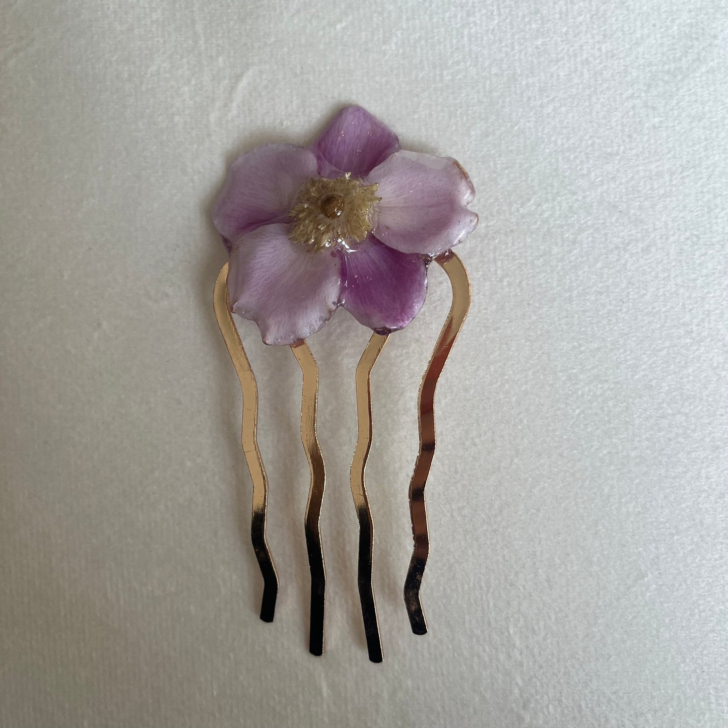 MIN LILLE HAGE hårnål kam - ekte tørkede blomster