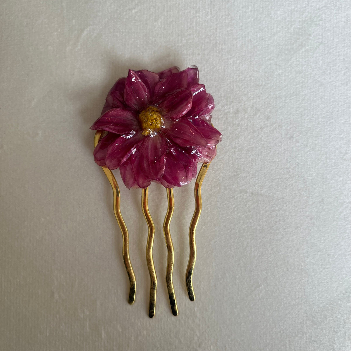 MIN LILLE HAGE hårnål kam - ekte tørkede blomster