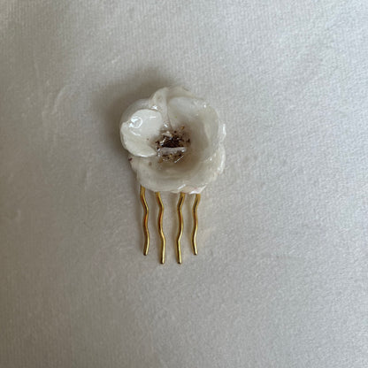 MIN LILLE HAGE hårnål kam - ekte tørkede blomster