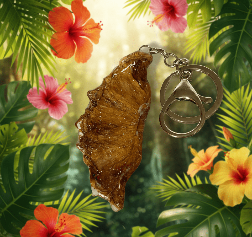 ANANAS nøkkelring, ekte tørket frukt - Interiør KNASK