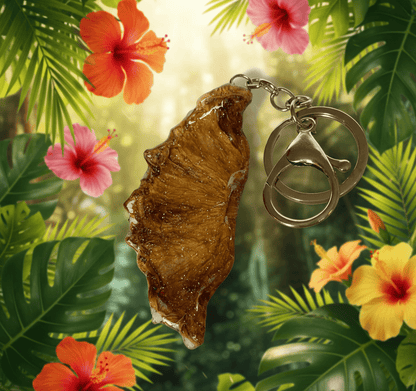 ANANAS nøkkelring, ekte tørket frukt - Interiør KNASK