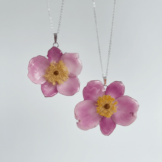 ANEMONE øredobber - ekte tørkede blomster - Øredobber KNASK