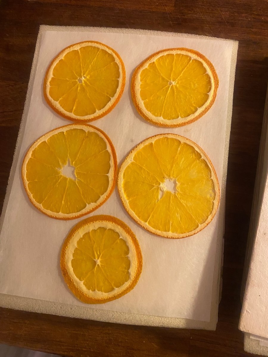 Appelsin fruktsmykke, ekte tørket frukt - Smykke KNASK