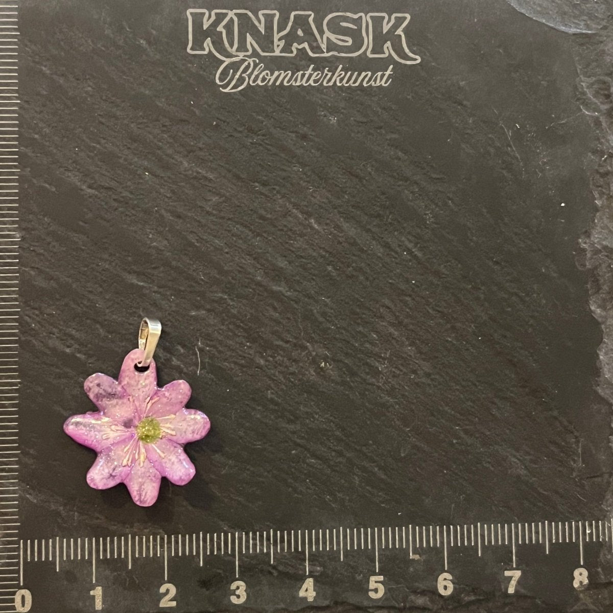 BLÅVEIS smykke - ekte tørket blomst - Smykke KNASK