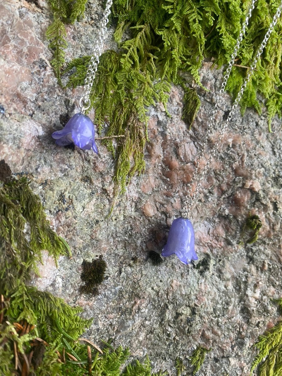 BLÅKLOKKE smykke - ekte tørket blomst - Smykke KNASK