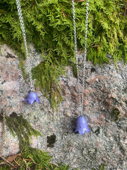 BLÅKLOKKE smykke - ekte tørket blomst - Smykke KNASK