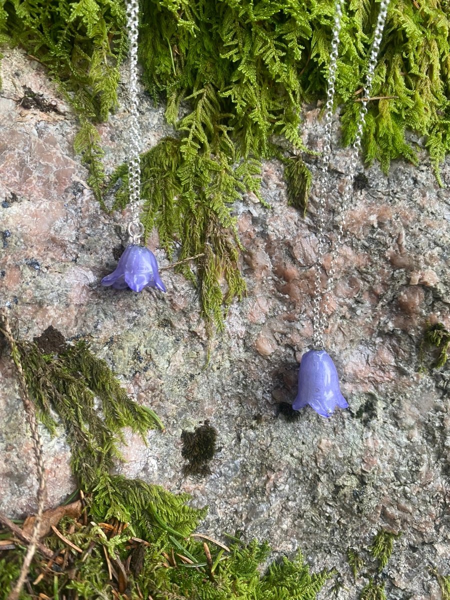 BLÅKLOKKE smykke - ekte tørket blomst - Smykke KNASK