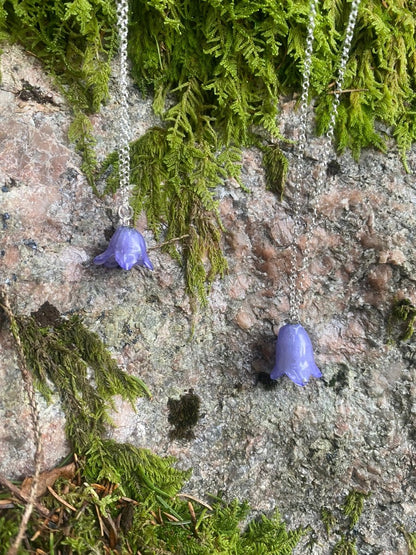 BLÅKLOKKE smykke - ekte tørket blomst - Smykke KNASK