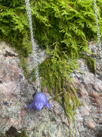 BLÅKLOKKE smykke - ekte tørket blomst - Smykke KNASK