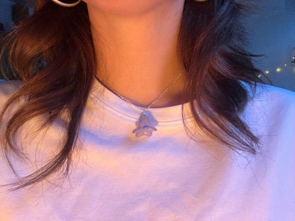 BLÅKLOKKE smykke - ekte tørket blomst - sølv - Smykke KNASK