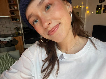 BLÅKLOKKE smykke - ekte tørket blomst - sølv - Smykke KNASK