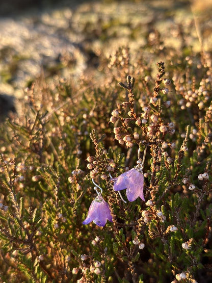 Blåklokker øredobber, 3D sølv - Øredobber KNASK