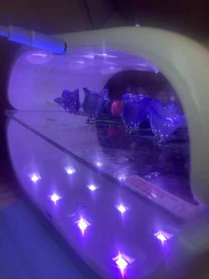 BLÅKLOKKER øredobber, 3D - tørkede blomster, 925 sølv - Øredobber KNASK