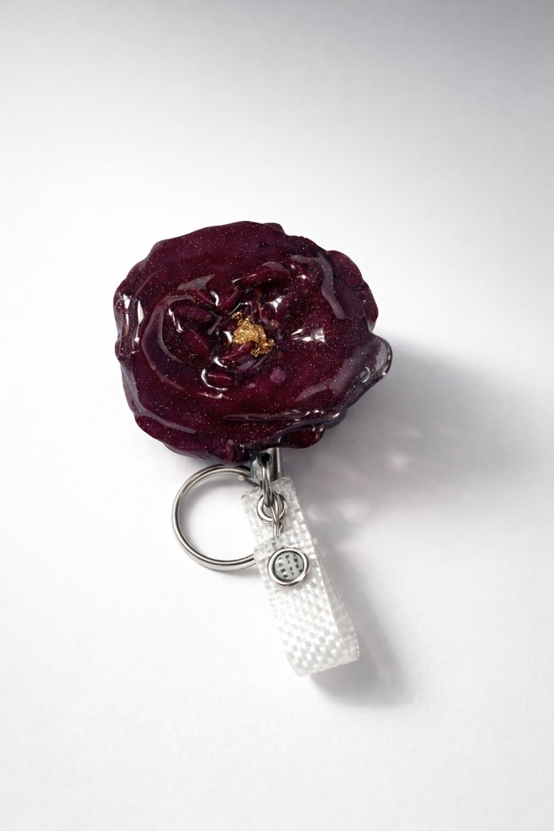 BLOMST ID - holder - ekte tørkede blomster - Brosje KNASK
