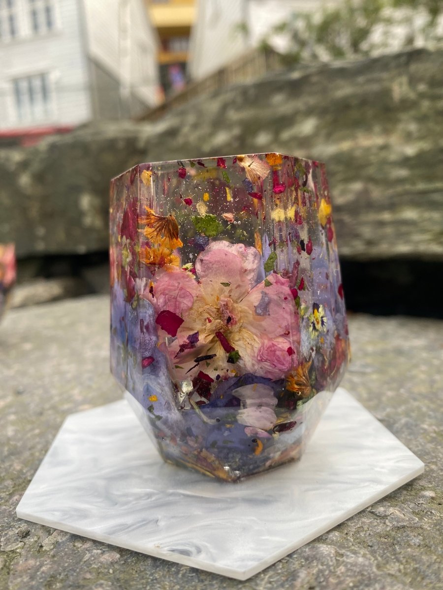 Blomster - symfoni oppbevaringskopp, tørkede blomster - Interiør KNASK