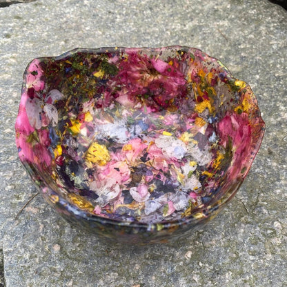 Blomster - symfoni skål, tørkede blomster - Interiør KNASK