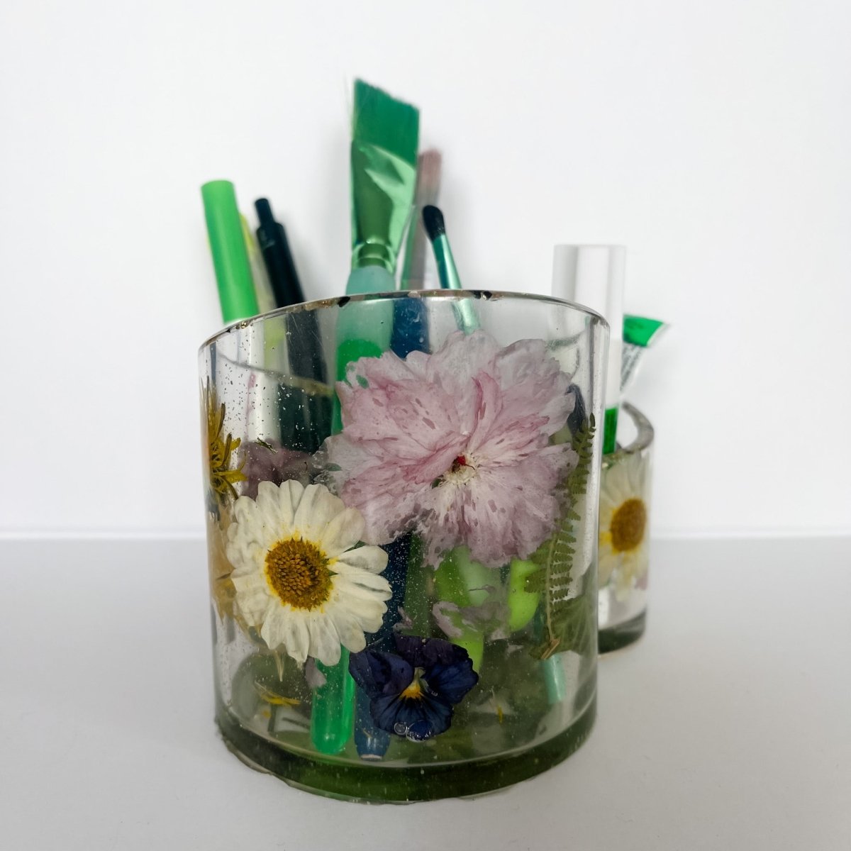 BLOMSTERHARMONI trippel organiserer, tørkede blomster - Interiør KNASK
