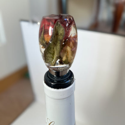 BLOMSTERKUNST VINSTOPPER, ekte svevende blomster - Interiør KNASK