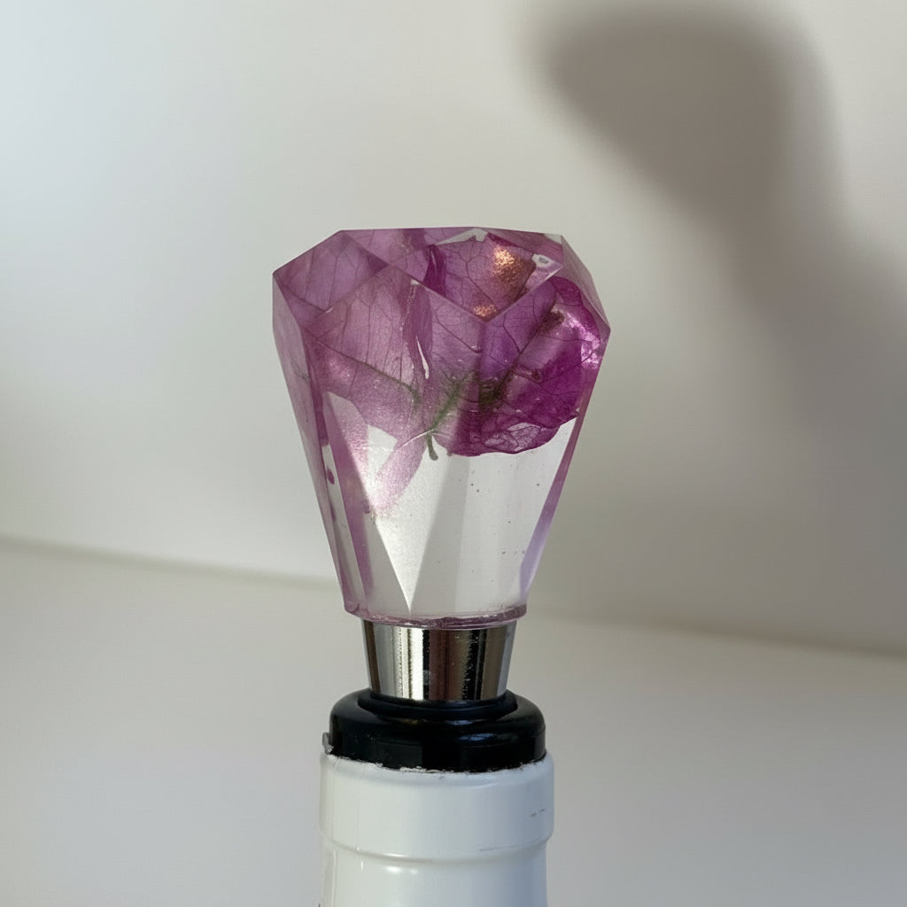 BLOMSTERKUNST VINSTOPPER, ekte svevende blomster - Interiør KNASK