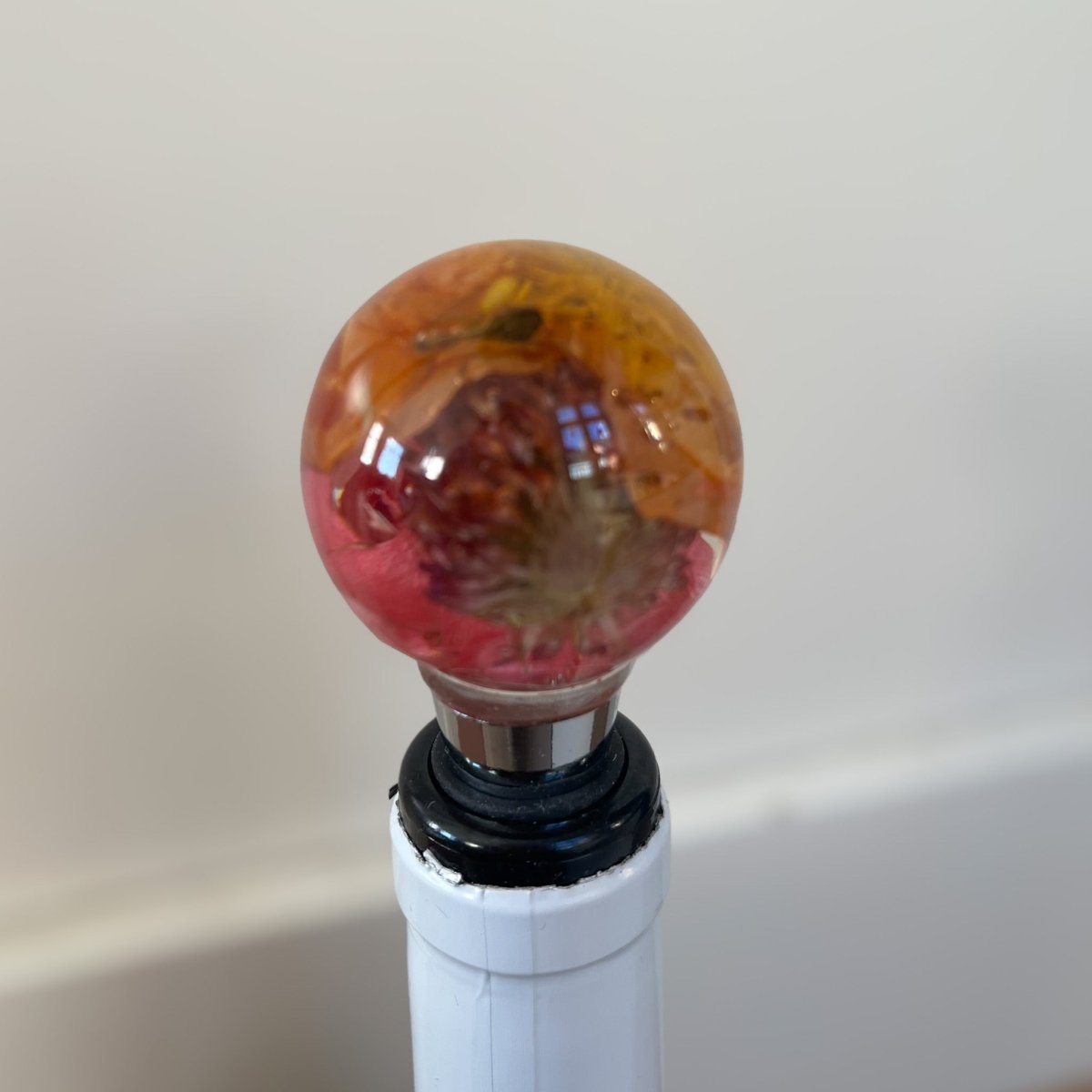 BLOMSTERKUNST VINSTOPPER, ekte svevende blomster - Interiør KNASK