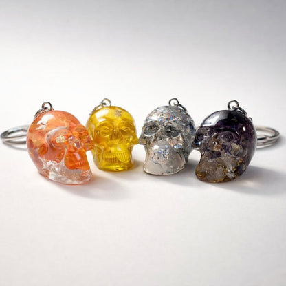 BLOMSTERSKALLE nøkkelring - ekte tørkede blomster - Interiør KNASK