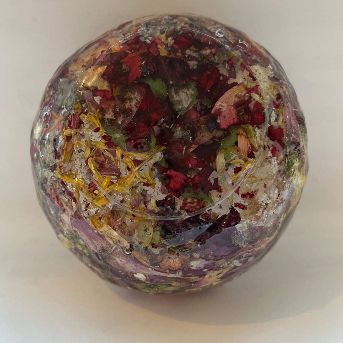 BLOMSTERSYMFONI III skål, ekte tørkede blomster - Interiør KNASK