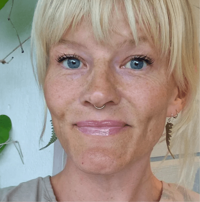 BREGNER øredobber, ekte 3D - tørket plante, 925 sølv - Øredobber KNASK