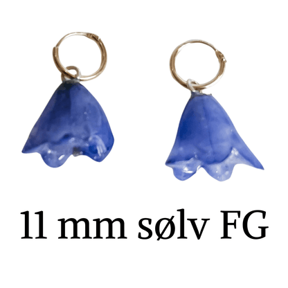 Creoler, 11 mm, 925 forgylt sølv FG - KNASK