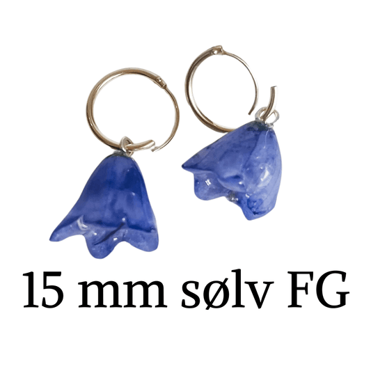 Creoler, 15 mm, 925 forgyllet sølv FG - Materialer KNASK