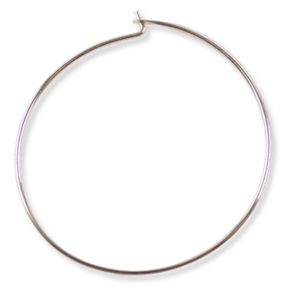 Creoler ørekroker, 30 mm, 925 sterling sølv - Materialer KNASK