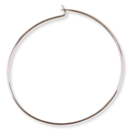 Creoler ørekroker, 30 mm, 925 sterling sølv - Materialer KNASK