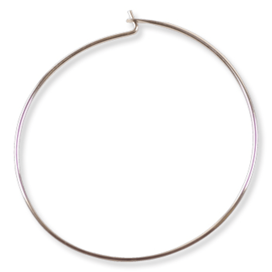 Creoler ørekroker, 30 mm, 925 sterling sølv - Materialer KNASK