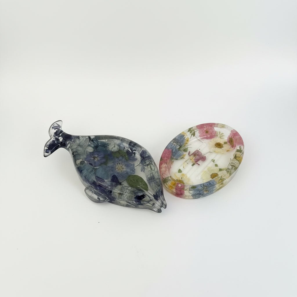 DELFINIUM såpeskål - ekte tørkede blomster - Interiør KNASK