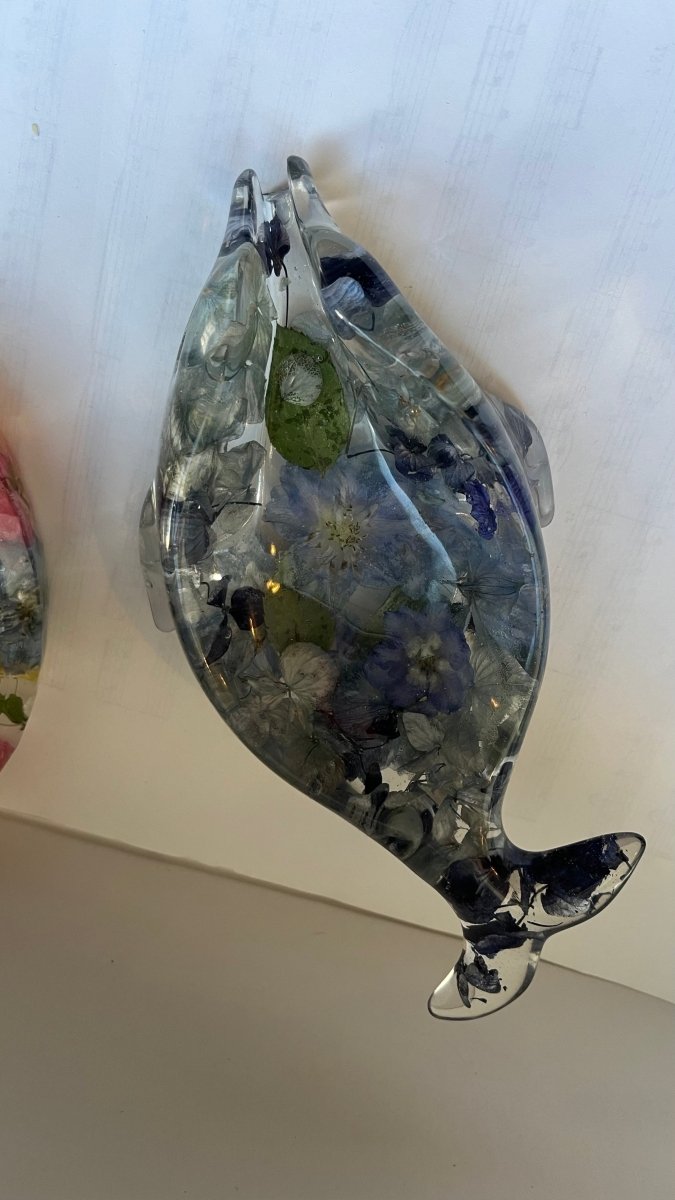 DELFINIUM såpeskål - ekte tørkede blomster - Interiør KNASK