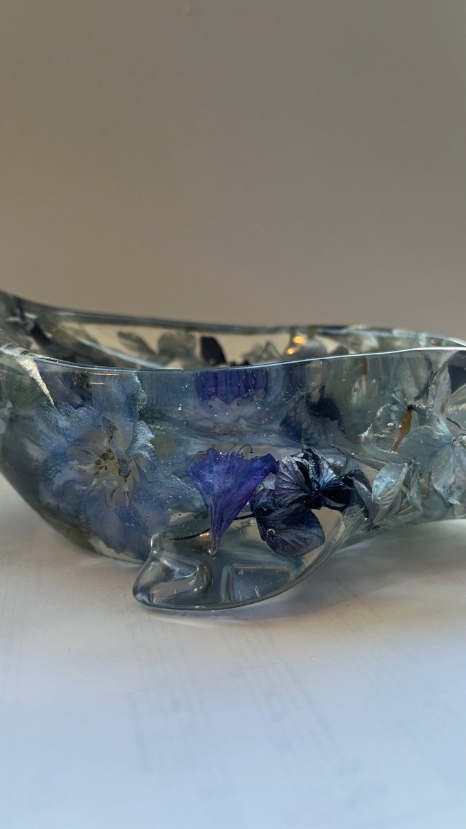 DELFINIUM såpeskål - ekte tørkede blomster - Interiør KNASK