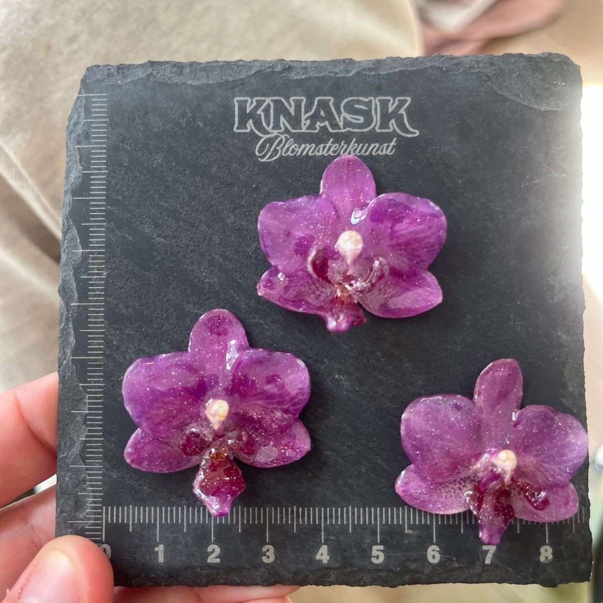 DISCO ORKIDÉ smykke - ekte tørket blomst - Smykke KNASK