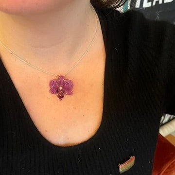 DISCO ORKIDÉ smykke - ekte tørket blomst - Smykke KNASK