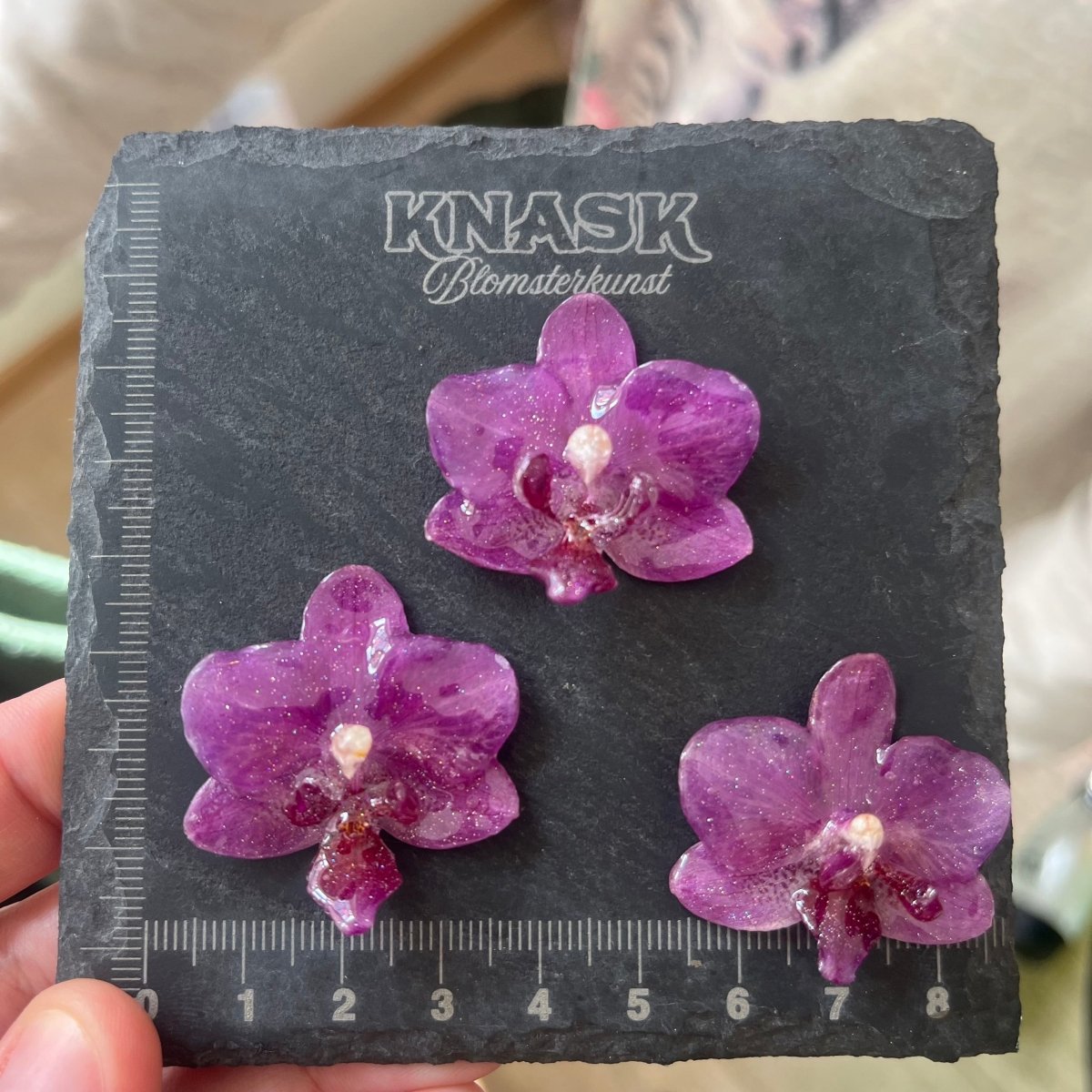 DISCO ORKIDÉ smykke - ekte tørket blomst - Smykke KNASK