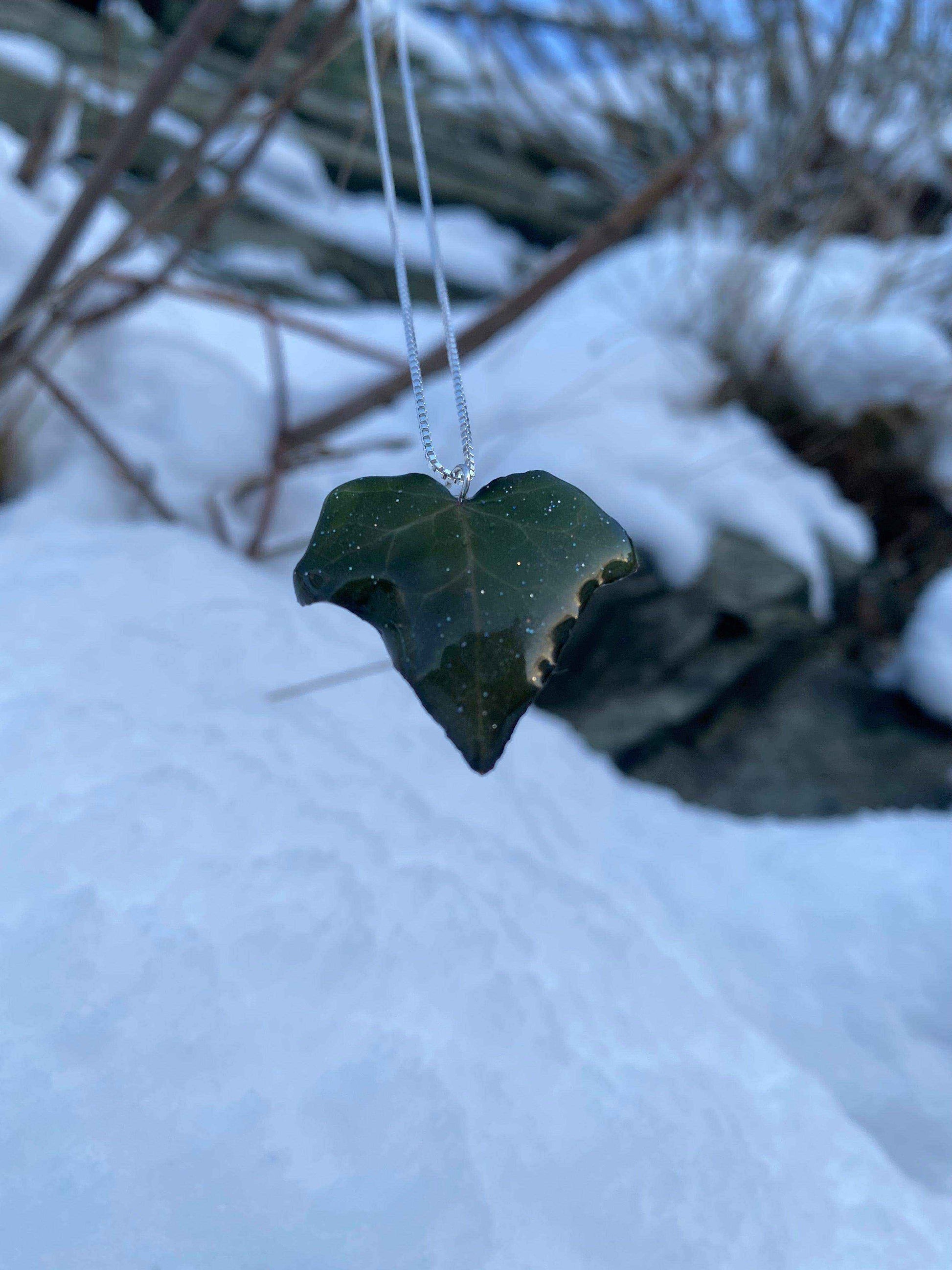 Eføy - smykke, 3D sølv - Smykke KNASK