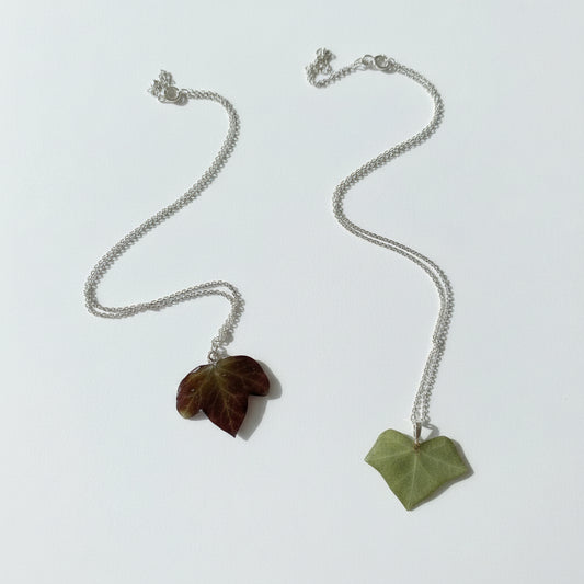 EFØY smykke av ekte tørket blad, overKNASKelse* - Smykke KNASK