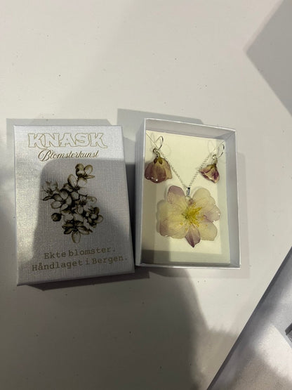 EPLEBLOMST smykke - ekte tørket blomst - Smykke KNASK