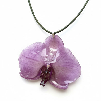 EROTISK ORKIDÉ - ekte tørket blomst, sølv - KNASK