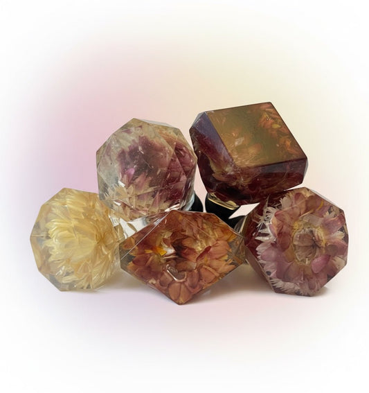 EVIGHETSBLOMSTER vinstopper, ekte tørket blomst - Interiør KNASK