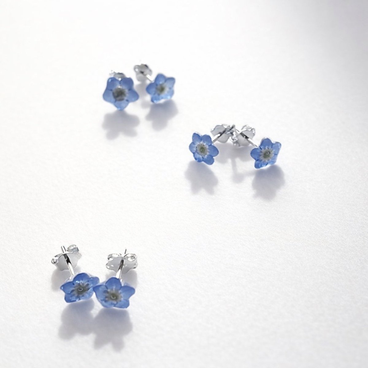 FORGLEMMEGEI øredobber - ekte tørkede blomster - Øredobber KNASK